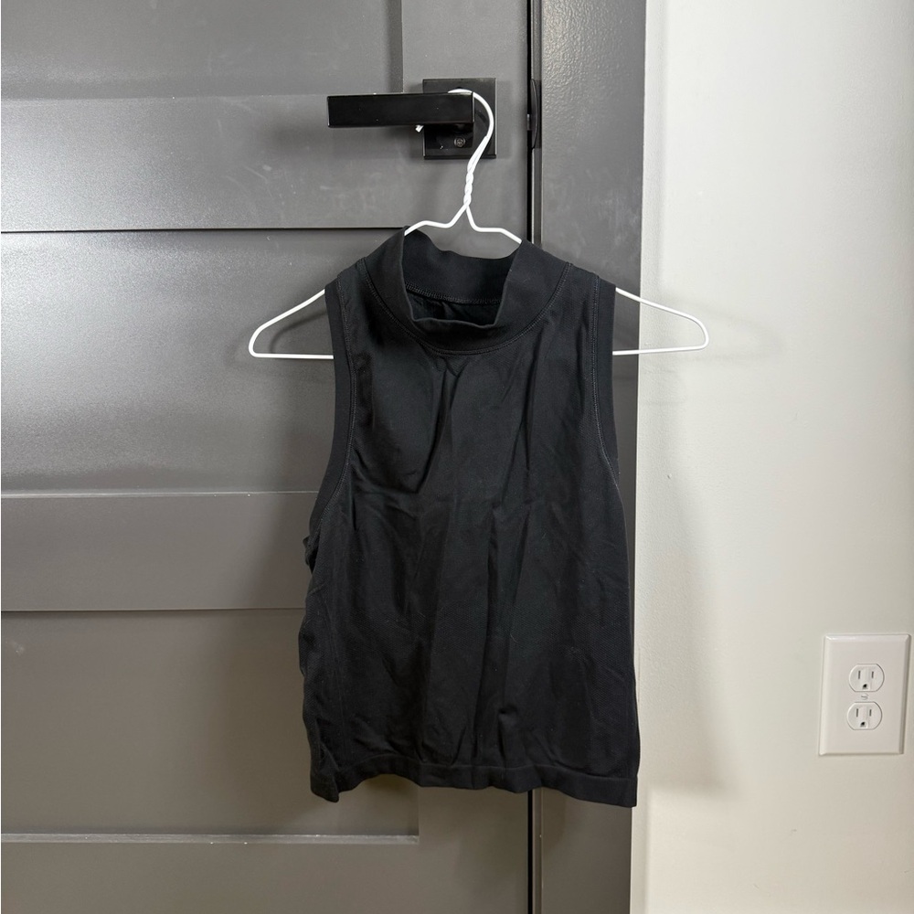 Athleta Black High-Neck Muscle Tank